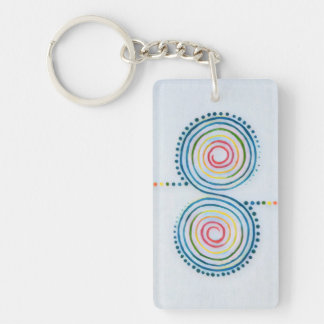 Llavero Keychain acrílico espiral