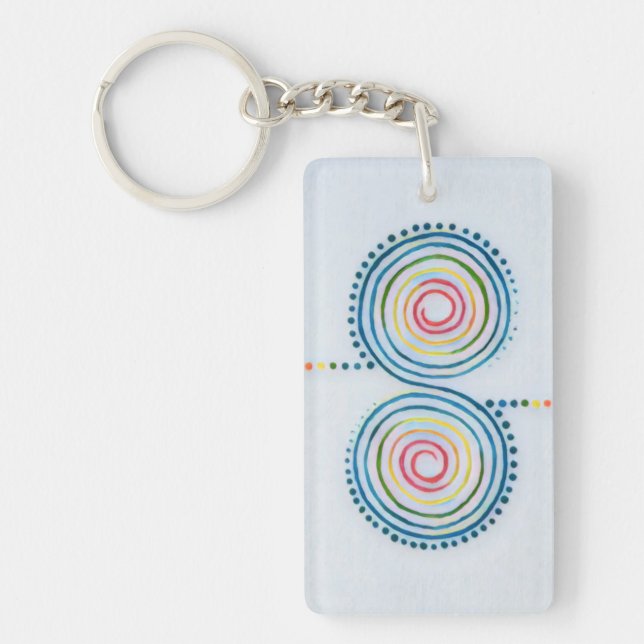 Llavero Keychain acrílico espiral (Frente)