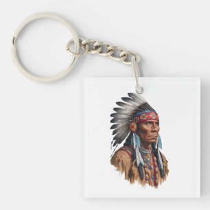 Llavero Keychain acrílico - Estadounidenses nativos