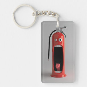 Llavero Keychain acrílico extintor de incendios