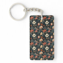 Keychain acrílico floral