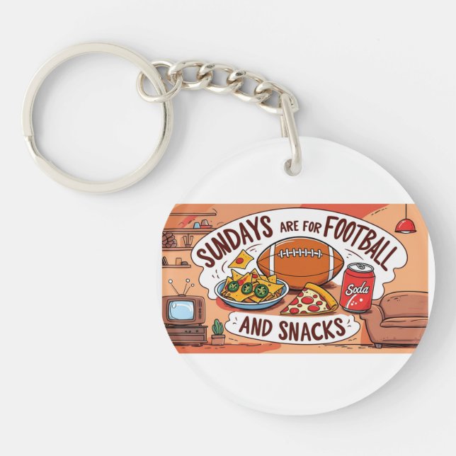 Llavero Keychain acrílico- Fútbol (Frente)