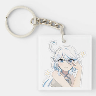 Llavero Keychain acrílico - Impacto de Furina Genshin