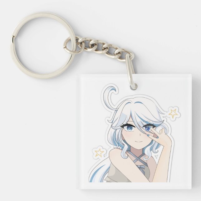 Llavero Keychain acrílico - Impacto de Furina Genshin (Frente)