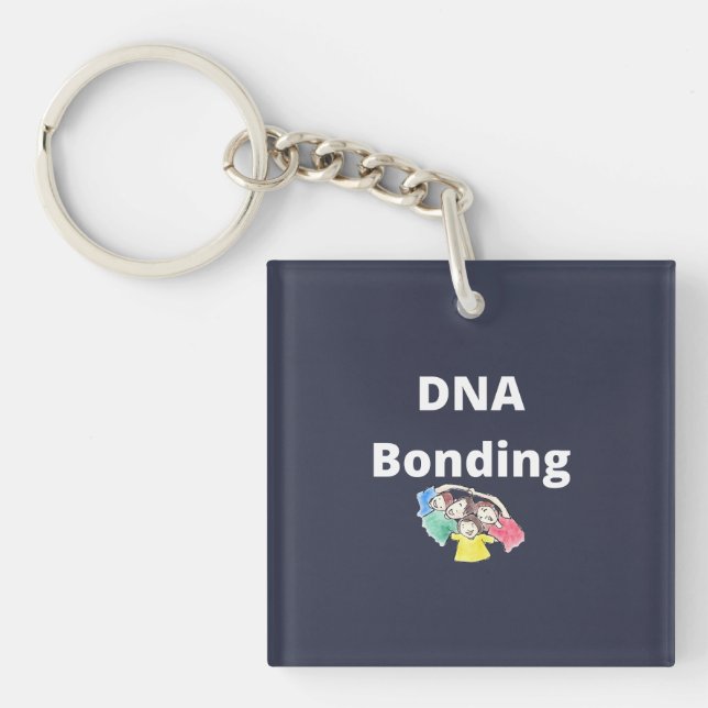 Llavero Keychain acrílico ligante al ADN (Frente)