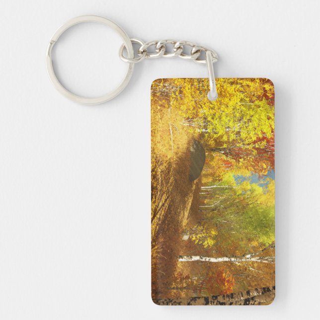 Llavero Keychain acrílico ligero en caída (Frente)