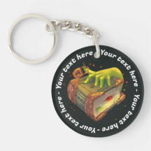 Keychain acrílico mágico con libro