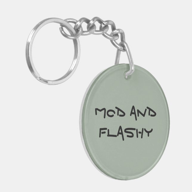 Llavero Keychain acrílico mod y llamativo (Frente Izquierda)