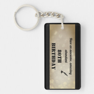 Llavero Keychain acrílico personalizada de 80 años