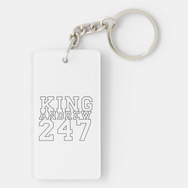 Llavero Keychain acrílico, Rectángulo (doble cara) (Atrás)