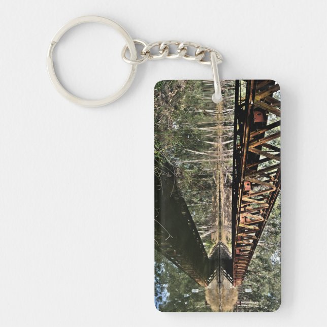 Llavero Keychain acrílico, Rectángulo (doble cara) (Frente)