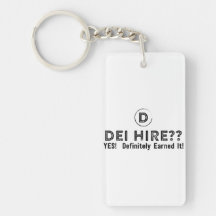 Keychain acrílico, Rectángulo (doble cara)