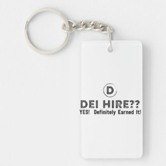 Llavero Keychain acrílico, Rectángulo (doble cara)