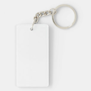 Llavero Keychain acrílico, Rectángulo (doble cara)