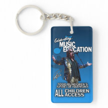 Keychain acrílico, Rectángulo (doble cara)