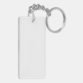 Llavero Keychain acrílico, Rectángulo (doble cara)