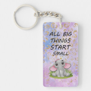 Llavero Keychain acrílico, Rectángulo (doble cara)