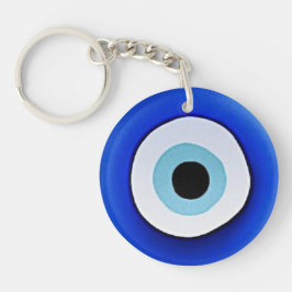 Llavero Keychain Acrílico Redondo Imprimido Ojo Malvado