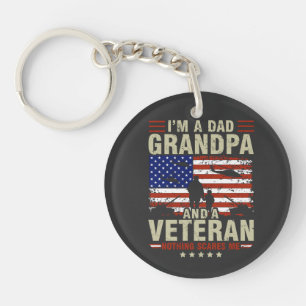Llavero Keychain acrílico Soy Abuelo Papá y Grasa Veterana