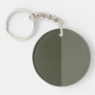 Llavero Keychain acrílico verde de dos tonos mosónicos - P