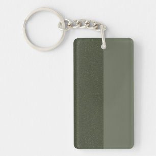 Llavero Keychain acrílico verde de dos tonos mosónicos - P