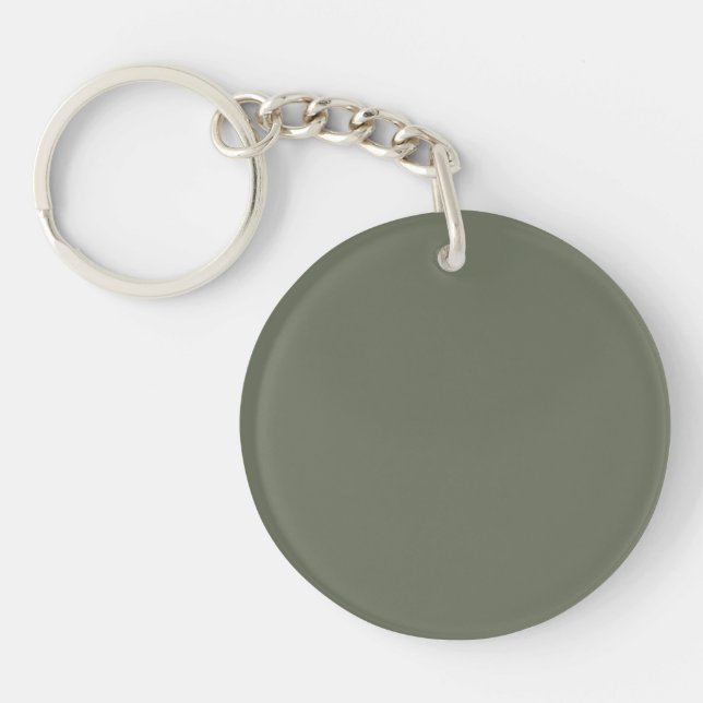 Llavero Keychain acrílico verde mínimo para mosquitos - Pe (Frente)