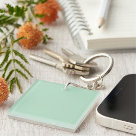 Llavero Keychain Acrílico Verde Mint - Personalizable