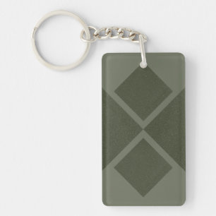 Llavero Keychain acrílico verde personalizado Moss