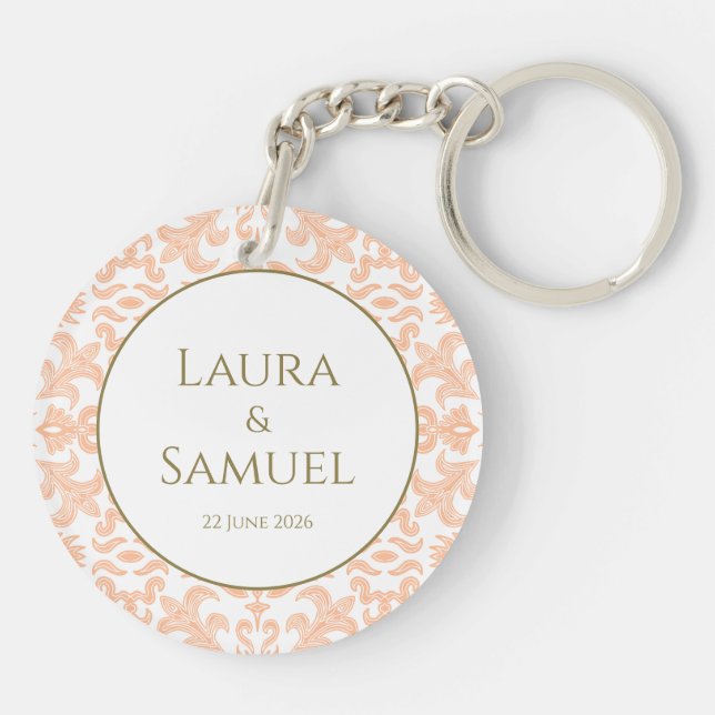 Llavero Keychain acrílico vintage personalizado (Atrás)