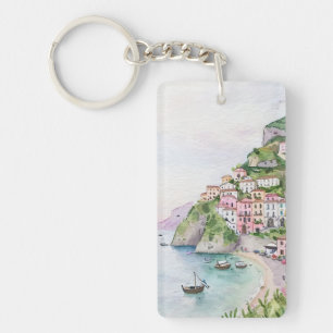 Llavero Keychain acuático de la costa de Amalfi