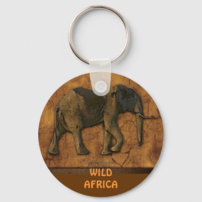 Llavero Keychain AFRICANO ELEPHANT (Anverso)