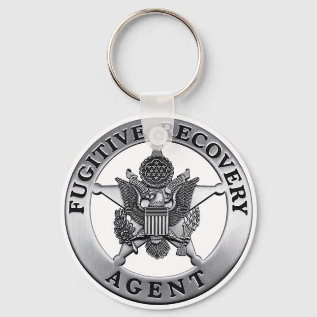 LLAVERO KEYCHAIN, AGENTE DE RECUPERACIÓN FUGITIVA (Anverso)
