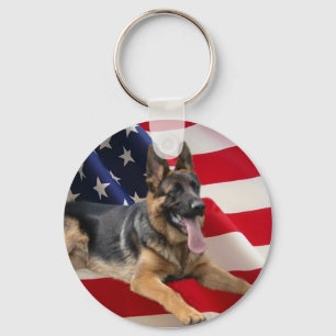 Llavero Keychain alemán Shepherd America