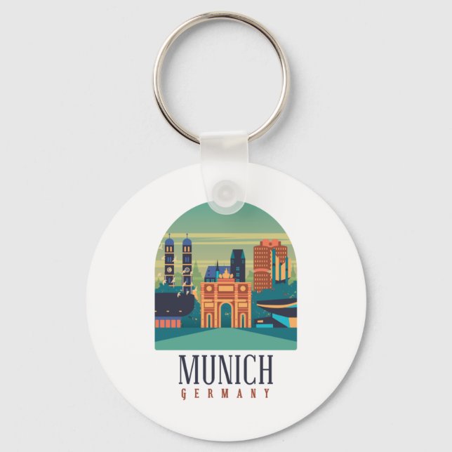 Llavero Keychain Alemania de Munich (Anverso)
