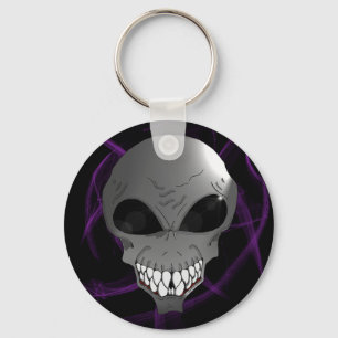 Llavero Keychain alienígena gris