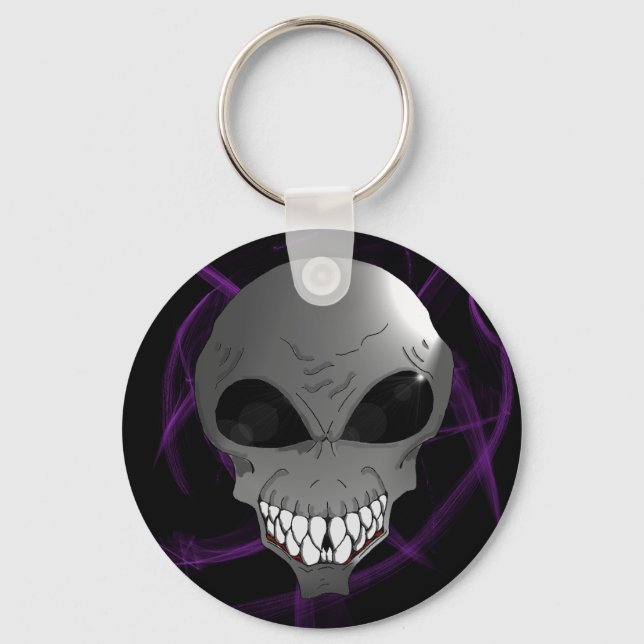 Llavero Keychain alienígena gris (Anverso)