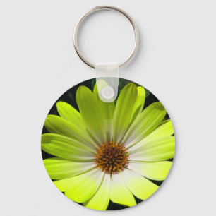 Llavero Keychain amarillo fluorescente de margarita africa