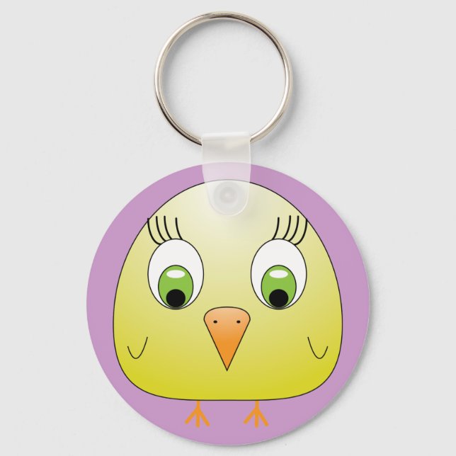 Llavero Keychain amarillo pollo B (Anverso)