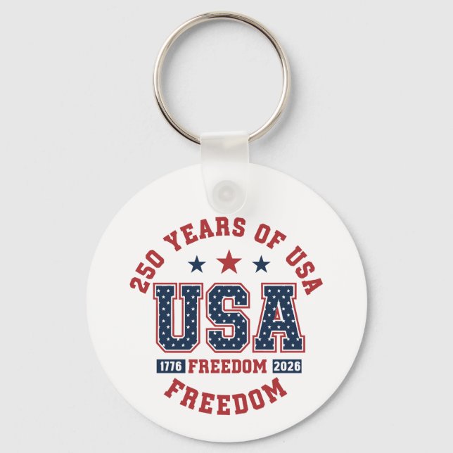 Llavero Keychain-America Patriotic 250th Anniversary (Anverso)