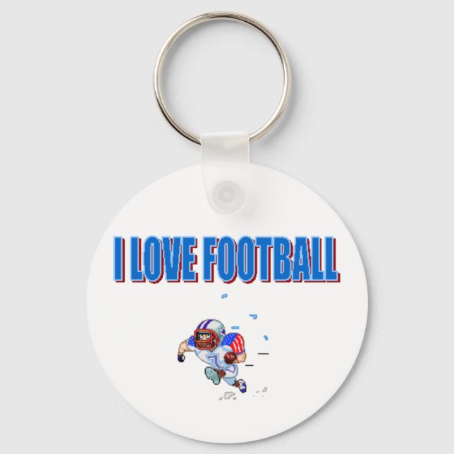 LLAVERO KEYCHAIN - AMO EL FÚTBOL (Anverso)