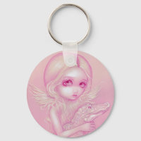 Keychain "Ángel del lagarto albino"