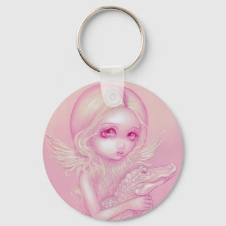 Llavero Keychain "Ángel del lagarto albino"