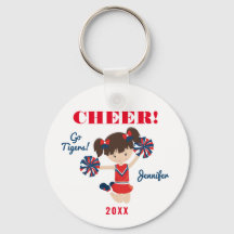 Keychain animadora personalizada con SU TEXTO