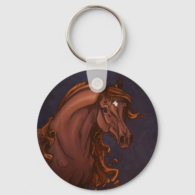 Llavero Keychain árabe del caballo (Anverso)