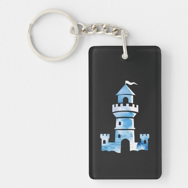 Llavero Keychain Art de Watercolor (Frente)