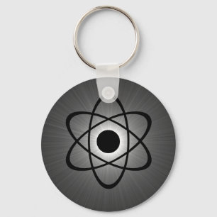 Llavero Keychain atómico Nerdy, Gris