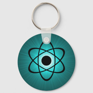 Llavero Keychain atómico Nerdy, Verde azulado