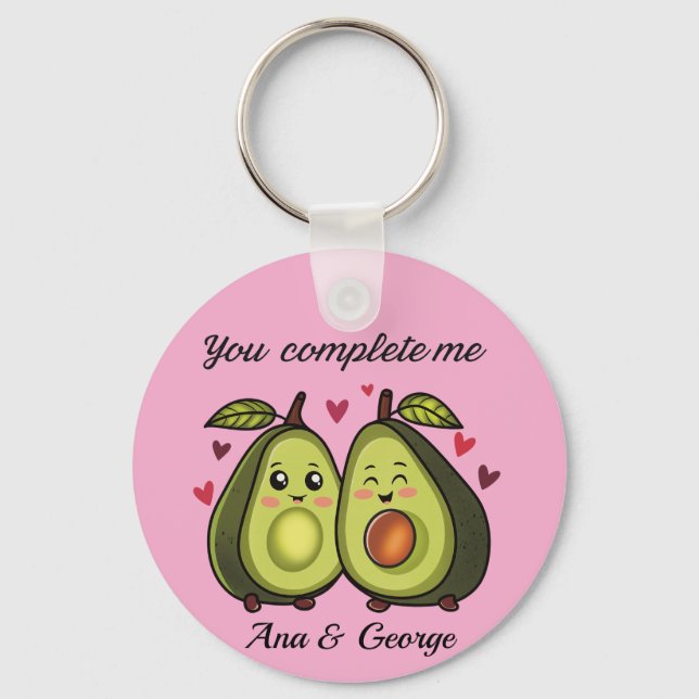 Llavero Keychain avocado love (Anverso)