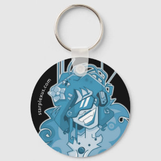 Llavero keychain azul eléctrico