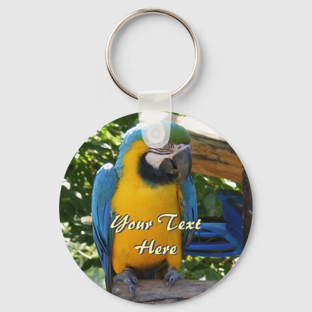 Llavero Keychain azul y oro (Anverso)